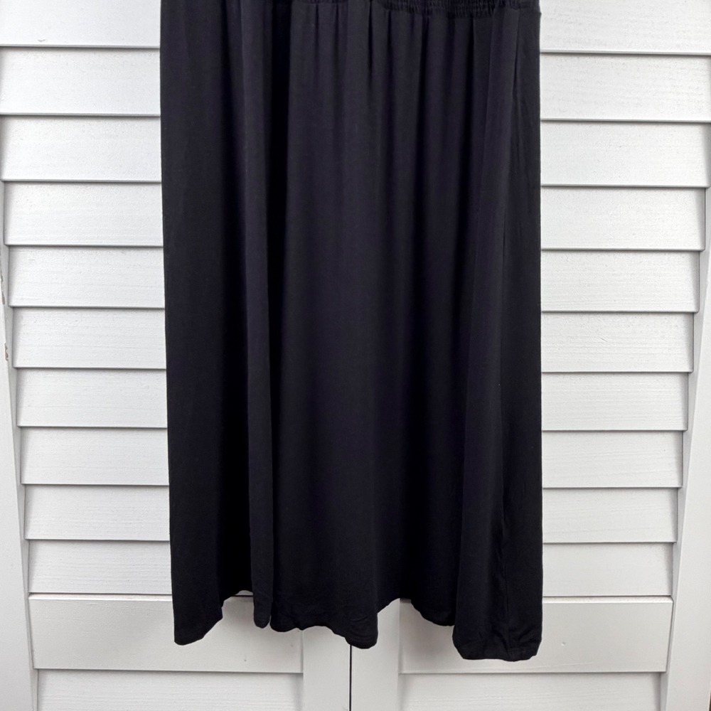 Papermoon Malorie Knit Dress XL Black Halter Keyhole Smocked Waist NEW - Picture 5 of 13